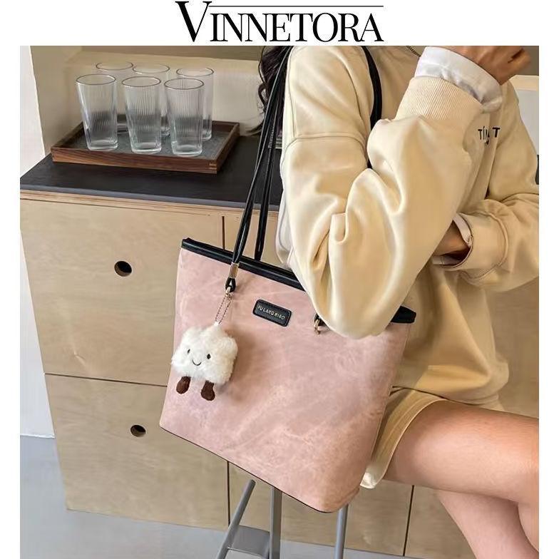VINNETORA Totebag Wanita Tas Totebag  Tas Kuliah Tas Kerja Tas Kapasitas Besar Muat Laptop 1082