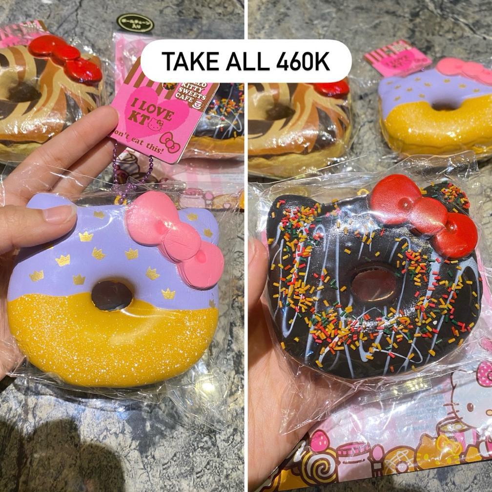 NEW FLASH SALE SQUISHY HK DONUT / HELLO KITTY DONUT & MARSHMELLI & PUNIMARU PANCAKE & YUMMIIBEAR TER