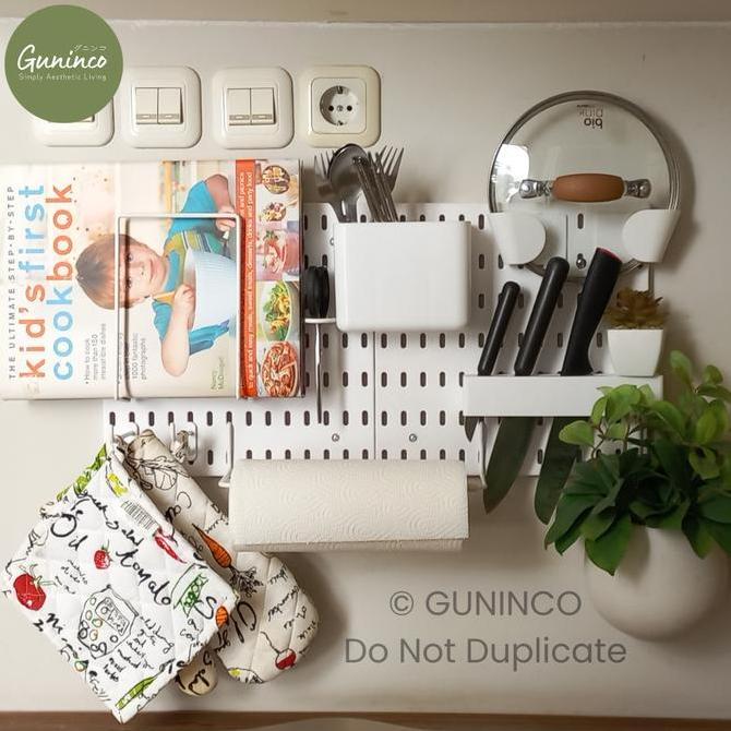 GUNINCO Pegboard Paket Wall Organizer Dekorasi Dinding Tempel / Paket Pegboard tempel Organizer Dind
