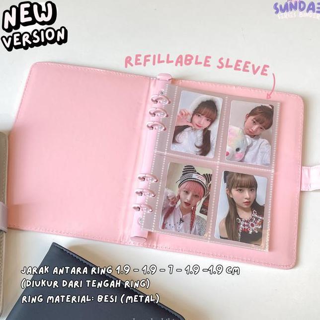 Sundae A5 Binder Leather Case Binder Album Photocard Pc Pastel