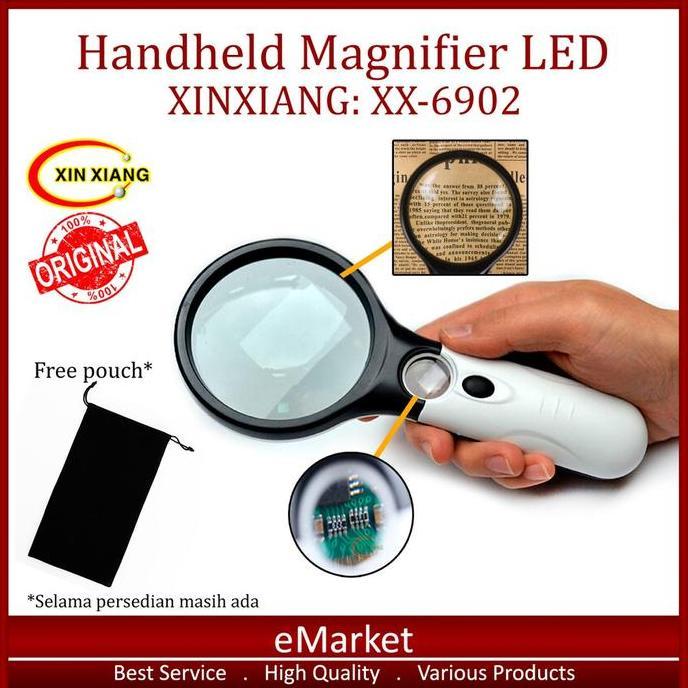 Kaca Pembesar LED XINXIANG XX-6902 ORIGINAL / Lampu Lup Lensa