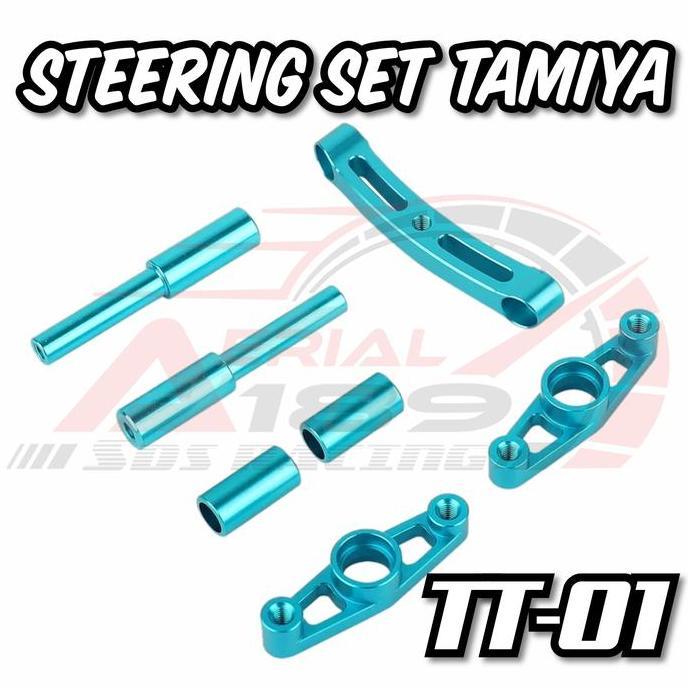 Upgrade Metal Steering Set Rc 1/10 Tamiya Tt01 Tt-01 Hop Up