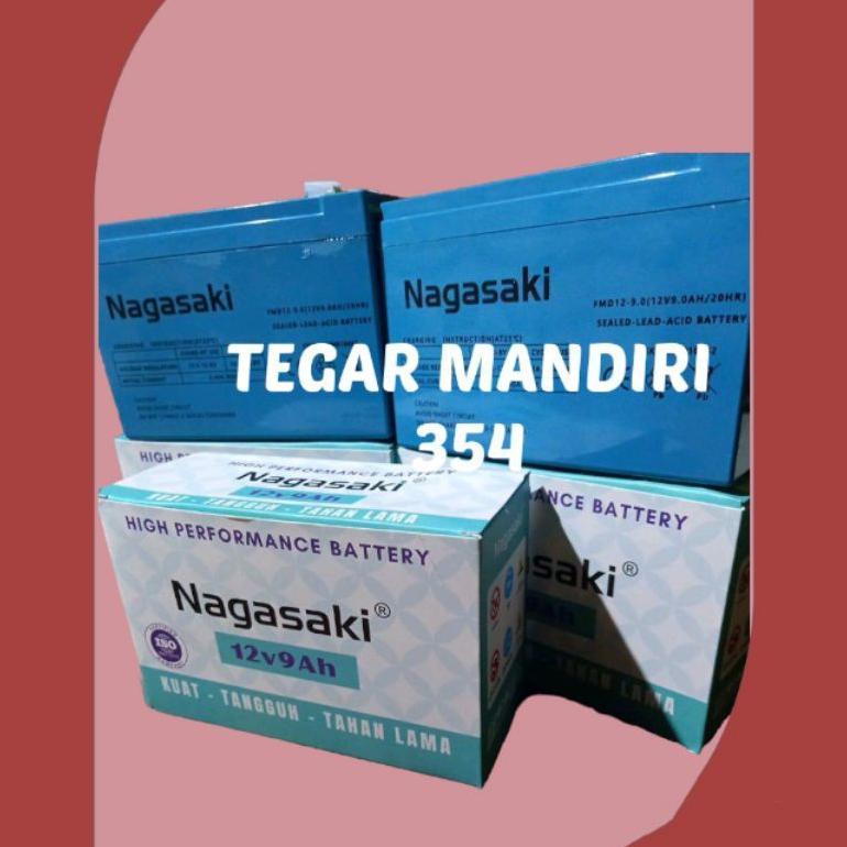 ASLI AKI NAGASAKI 12V 9AH 100% ORIGINAL Batrai aki nagasaki 9amper accu kering nagasaki BIRU