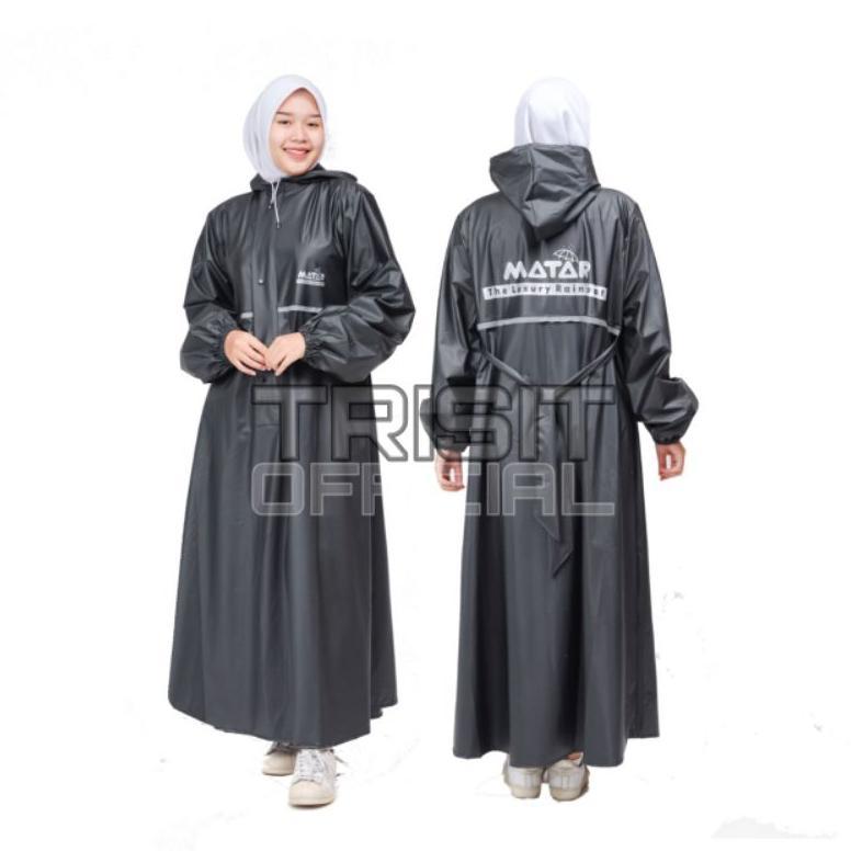 Mantel Jas Hujan Gamis | Jas Hujan Wanita | Jas Hujan Muslimah | Jas Hujan Hijab | Mantel Hujan Musl