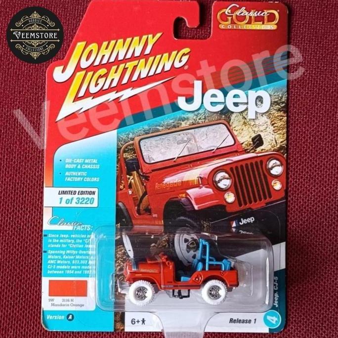 Die Cast 1:64 Jeep CJ5 Renegade Red JLCG013.