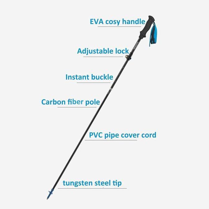 Trekking Pole Carbon ST07 Naturehike 5-Node NH18D010-Z