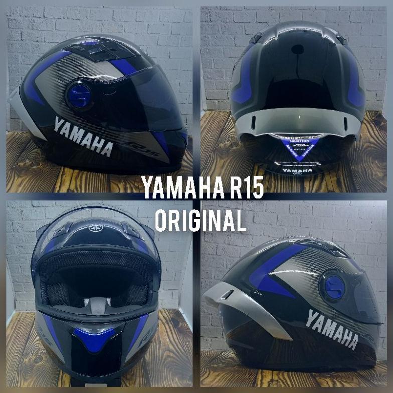 Murah Helm Fullface Sport Vixion R15 Original Yamaha Cargloss