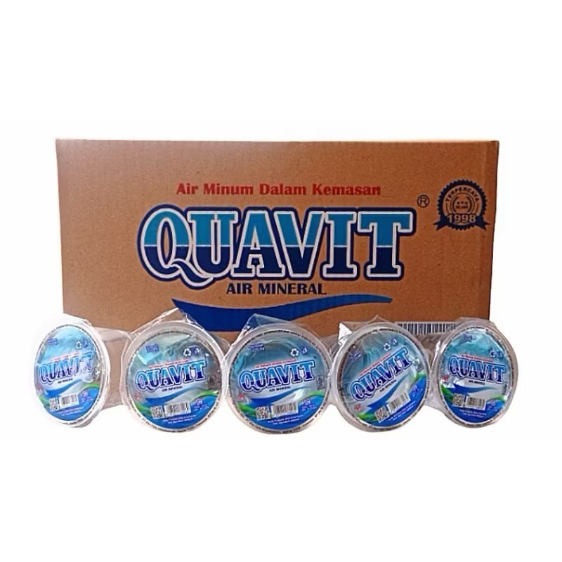 (INSTANT READY) QUAVIT GELAS MINI 150 ml DUS Isi 48 CUP
