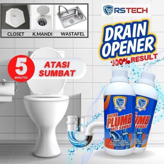 Drain Opener Cairan Anti Sumbat Saluran WC Wastafel Penghancur Kotoran