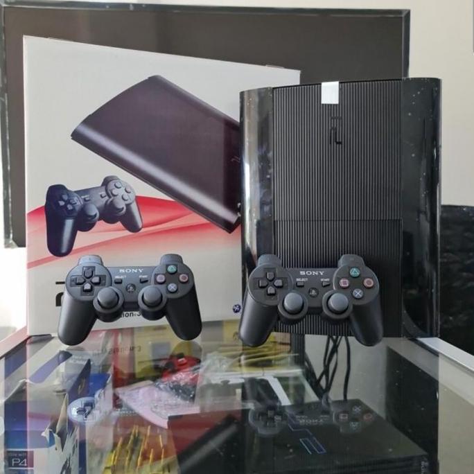 PS3 SUPER SLIM 500GB CFW ASLI SONY FREE 2 STIK FULL GAME