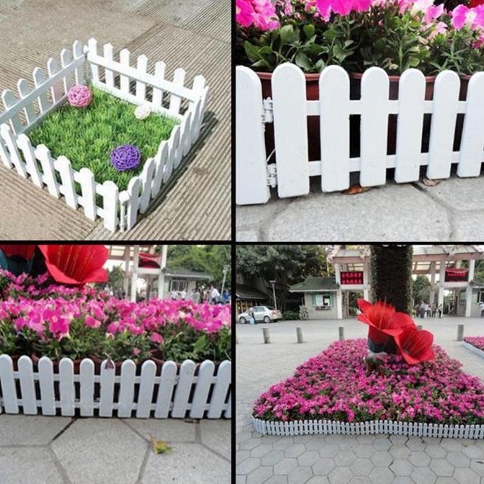 Pagar Plastik / Pagar Taman Putih / Pagar Tanaman Murah