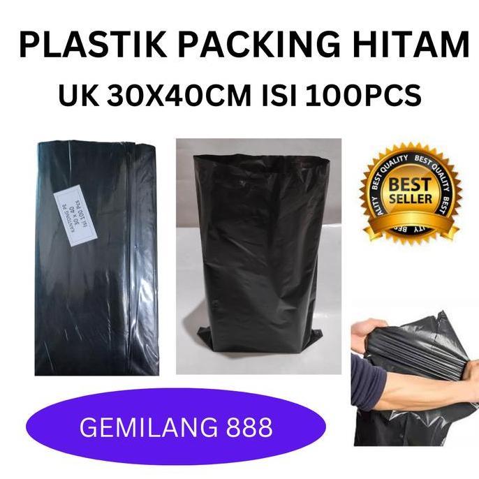 HD Packing Hitam 30x40 - Plastik packing - Plastik sampah kecil