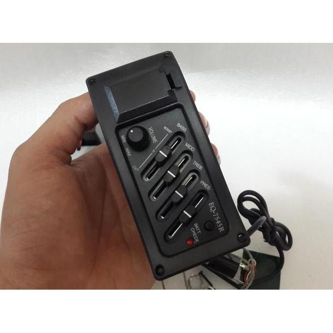 Pickup gitar / Pream / equalizer / spul gitar akustik 7545R import