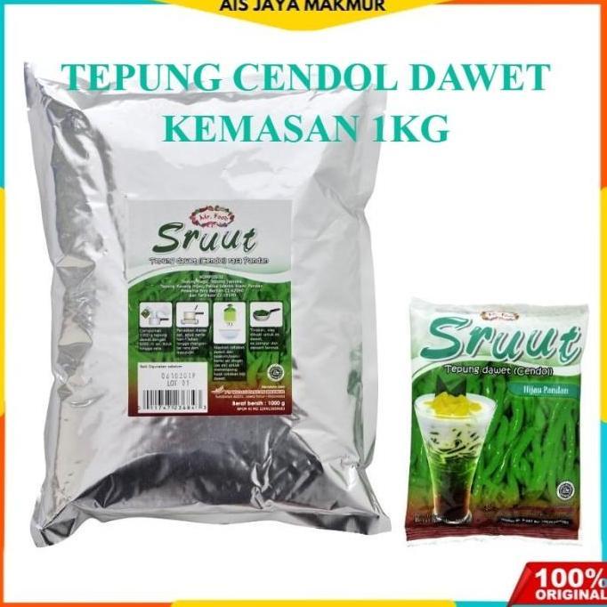 Tepung Dawet Cendol Sruut 1000 gr Mr. Food Tepung cendol 1KG