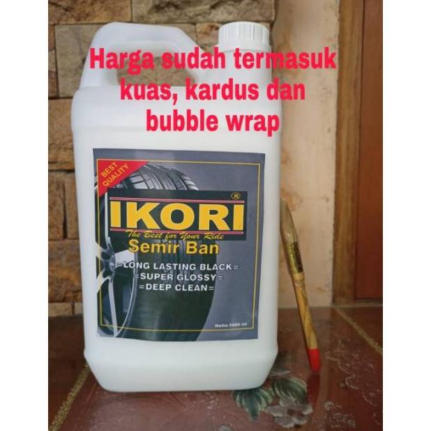 Semir Ban Pengkilap Ban Penghitam Ban Ikori 5 Liter Hitam dan Wet Look Murah dan Ori