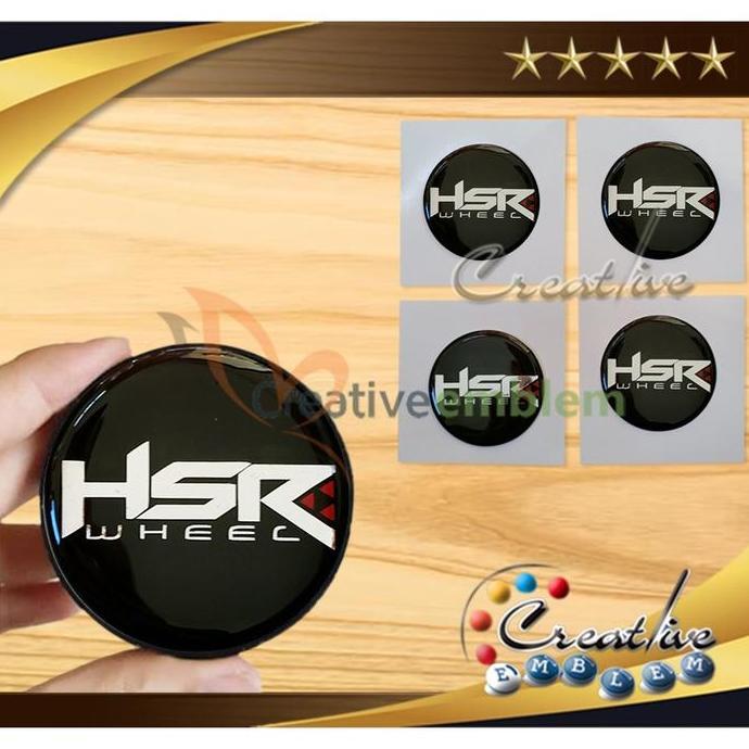Sticker Timbul Tutup Dop HSR WHEELS new