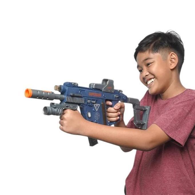 Mainan Tembak-tembakan Anak Cruzer Blast Vector Kriss - dengan Asap & Suara