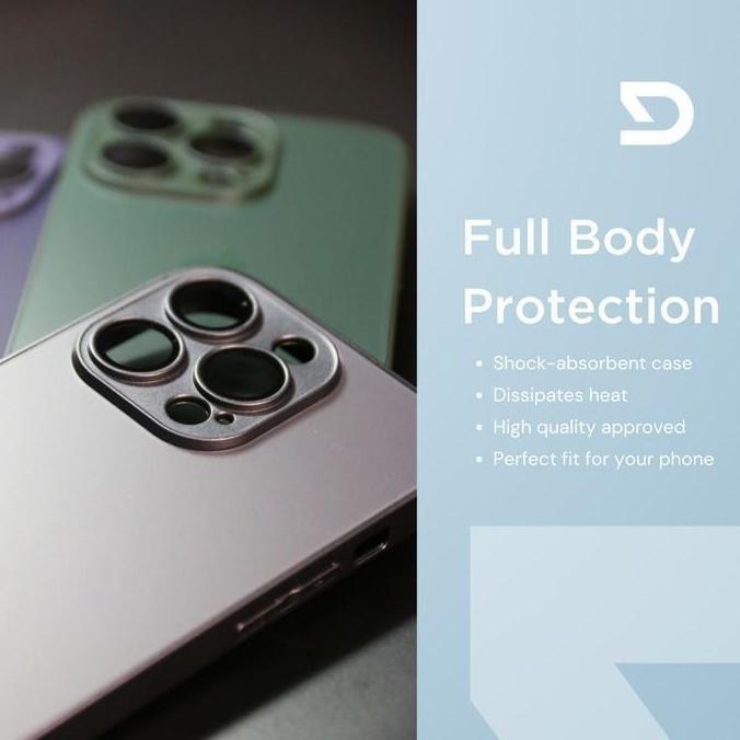 Case iPhone 11 12 13 14 Pro Max Matte Lens Protector Casing ProSteel