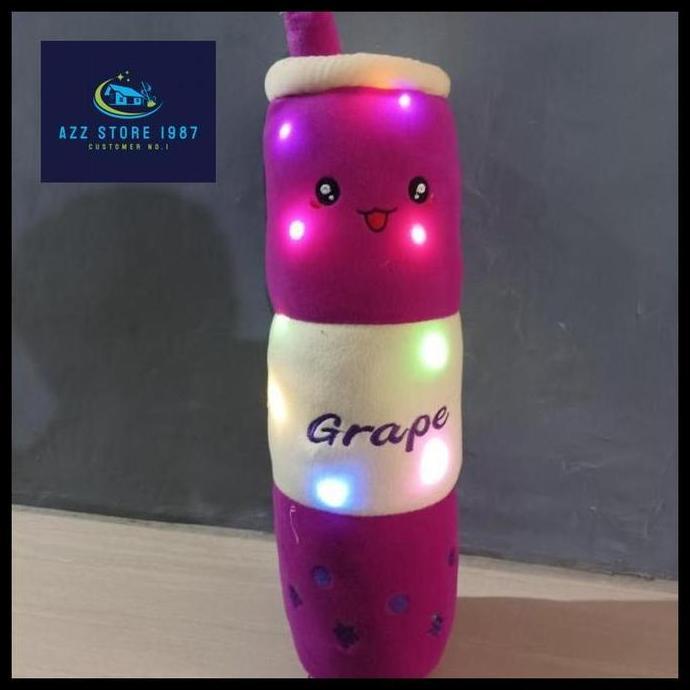 boneka guling boba led/guling boba terlaris 60 cm