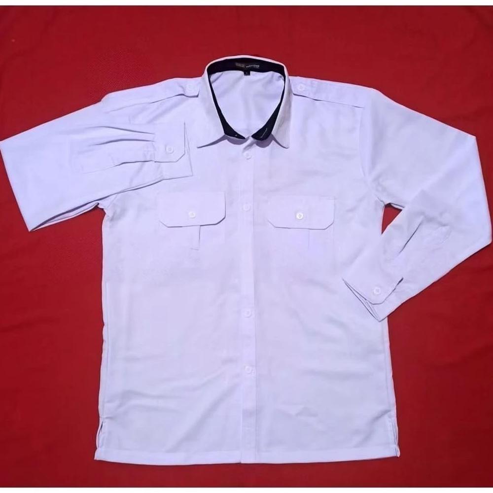 Banting Harga Kemeja Pdh Putih Pns Pria Terbaru Kain Toyobo, Seragam Dinas Lengan Pendek Dan Lengan 