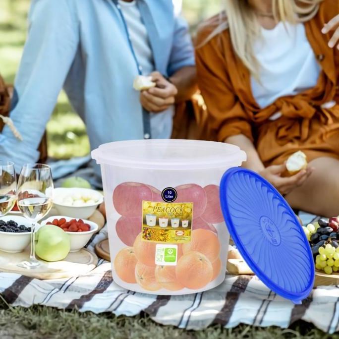 SHINPO Toples Plastik Dengan Tutup 10 Liter Sealware SPO-SIP-610