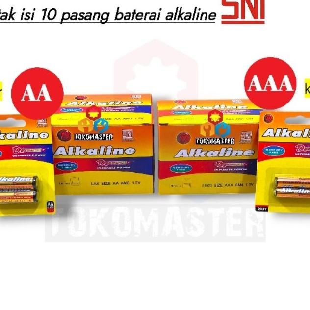 1Kotak Isi 10Pak Baterai Alkaline Aa Aaa Grosir Batu Batre Batrai Batrei 2A 3A Besar Kecil Ukuran