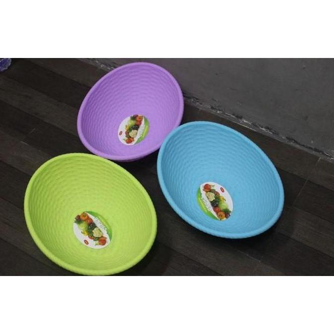 B bak baskom wadah pelastik plastik sayur tempat OHANA OVAL buah anyam