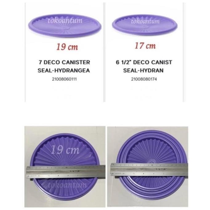Tutup toples tupperware deco canister