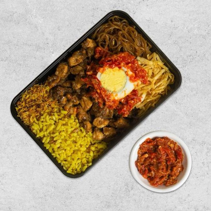 Low Cal Nasi Kuning Ambon + Ayam Kecap (Chicken Breast) | Healthy Prep Meal Catering Diet