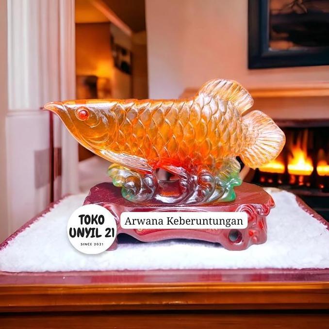 Hiasan Patung Ikan Arwana Hiasan Fengshui Hiasan Rumah Hiasan Toko Hiasan Tempat Usaha Pindah Rumah 