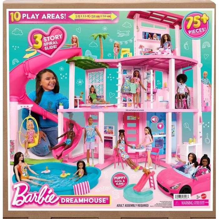 Barbie DreamHouse Doll House Pool Party Doll House Puppy Play Areas