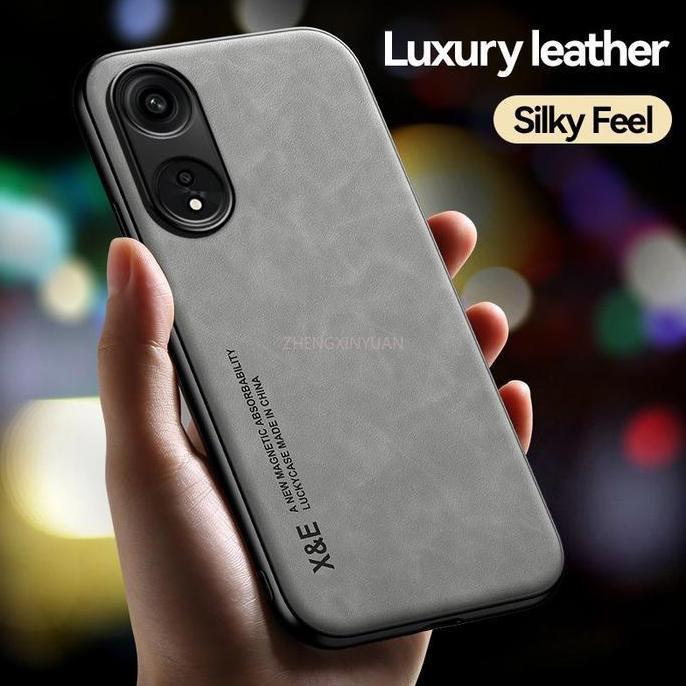 [LEATHER CASE] Case Oppo Reno 8T 5G | Casing Tekstur Kulit Domba | Casing Oppo Reno 8T 5G | Casing P