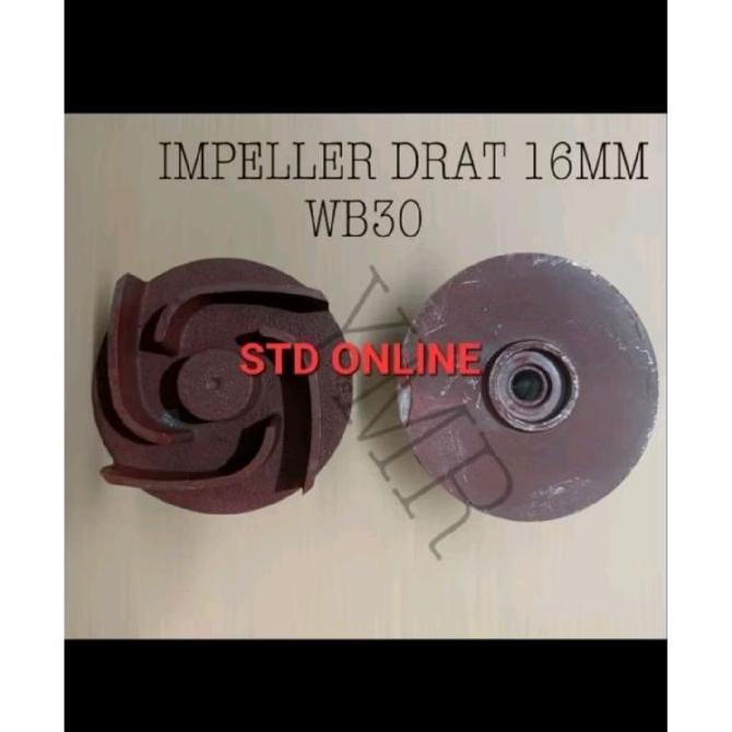 PROMO WB 30 KIPAS IMPELER POMPA AIR 3 INCH DRAT 16MM MODEL HONDA HARGA MURAH