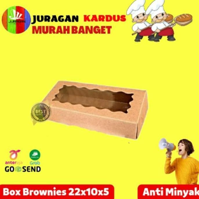 dus brownies 22x10x5/DUS KUE/DUS BROWNIES LAMINASI/BOX BROWNIS