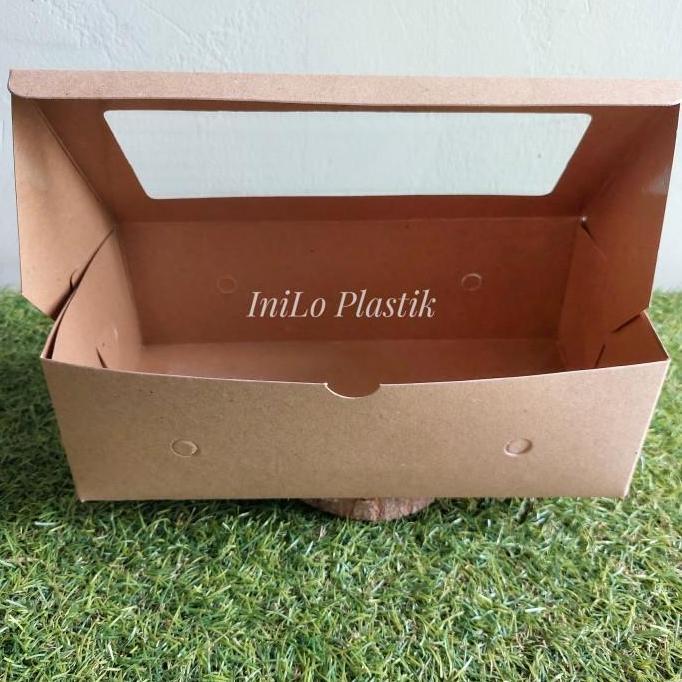 1pack Kotak Kue Window / Dus Roti / Cake Box / Box BK Kaca 12x25x8