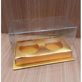 Mika Cupcake Box Isi 2 Dus Cup Cake Kue Mangkok Transparan Mika Cantik