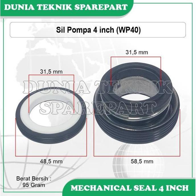PROMO MECHANICAL SEAL 4 INCH / SIL POMPA AIR 4 INCH / SIL POMPA ALKON WP40 HARGA MURAH
