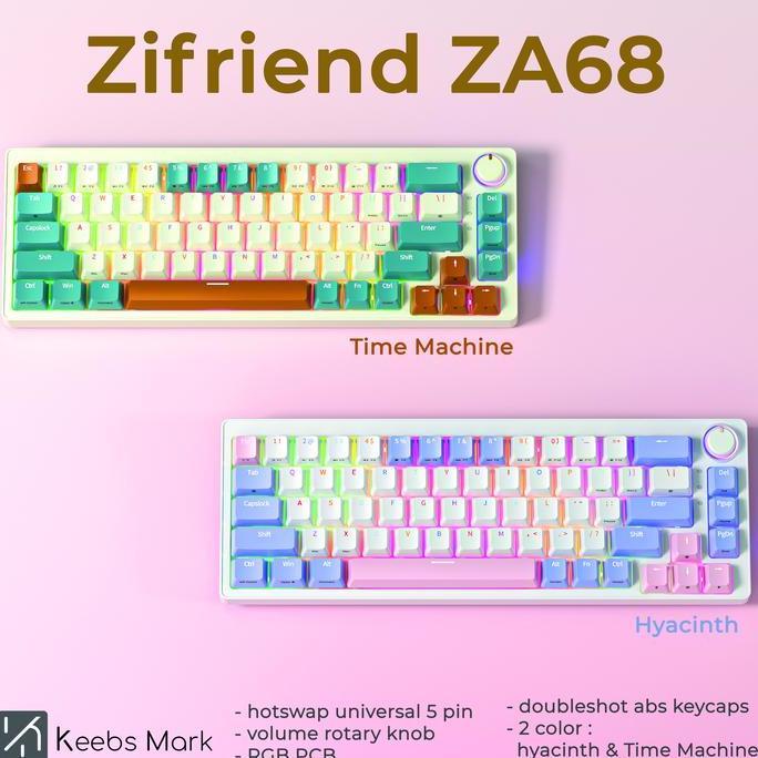 Zifriend ZA68 Mechanical Keyboard 68 Keys RGB Wired