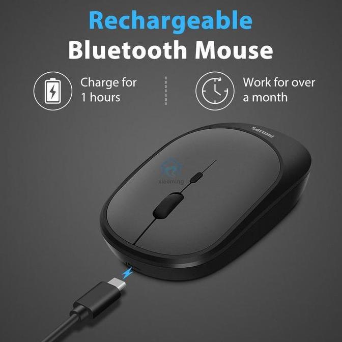TERBARU||BARU PHILIPS MOUSE WIRELESS M314 M 314 SILENT