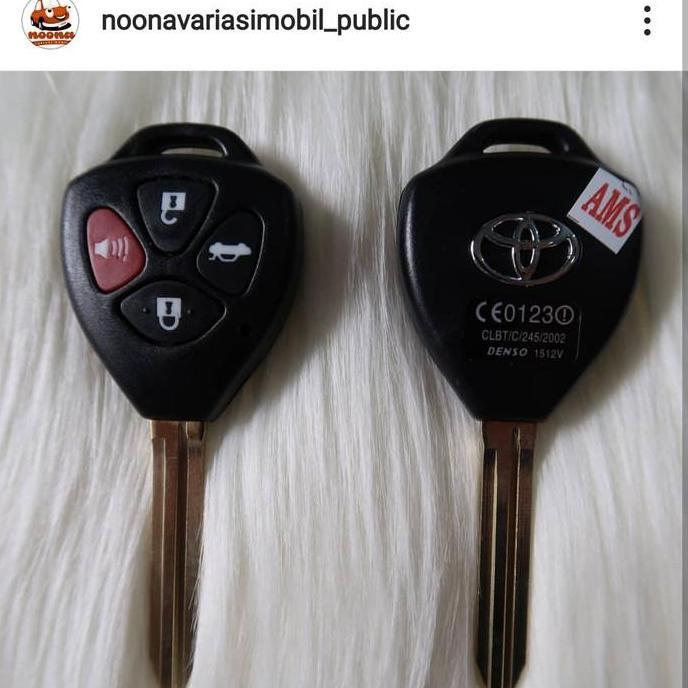 casing kunci remote toyota innova fortuner 4 tombol