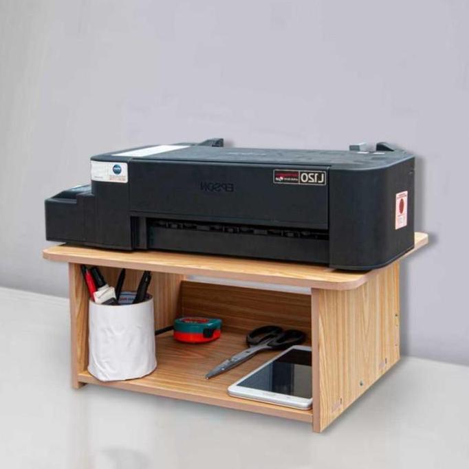 Rak Atas Meja Untuk Printer Laptop Monitor Komputer Kertas Buku Stand LM