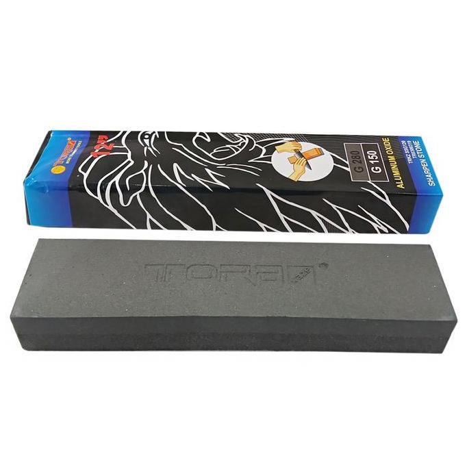 TORA Batu Asahan Pisau - Batu Asah Hitam Glass 12 Inch Silicon