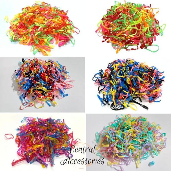 Byxt- [1 Kg] Karet Jepang Kiloan Rubber Band Karet Kiloan Murah Gelang Karet Warna Warni Ukuran M-L 