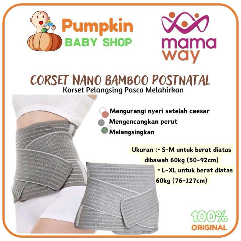 MAMAWAY Corset Nano Bamboo Postnatal - Korset Pelangsing Pasca Melahirkan Korset