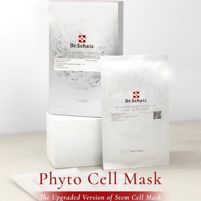 Utsukushi- Masker Wajah Dr. Schatz Phyto Cell Apple Stem Cell, Anti-Aging & Brightening, 5 Sachet/Bo