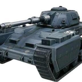 DIY Papercraft Kertas Pola Tank Warhawk Chernovan Tank Battle (DIY=Kertas)