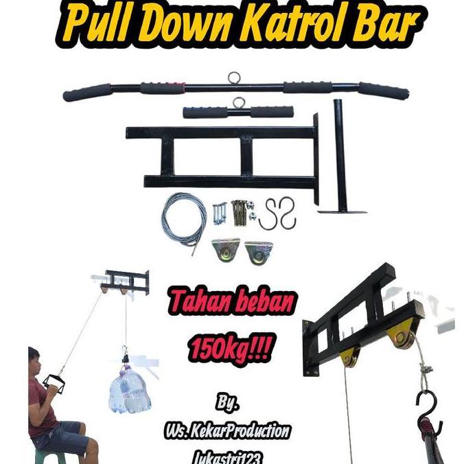 Lansungkirim- Pull Down Katrol Bar/ Alat Gym Rumahan /Katrol Pull Down