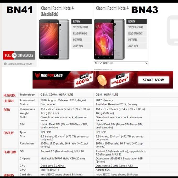 Baterai Xiaomi Note 4X Snapdragon BN 43 BN43 Original Ori Batrai Batre