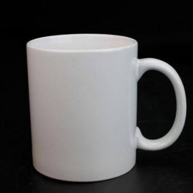 Mug Keramik Polos Putih/Hitam | Gelas Keramik | Gelas Souvenir Ready Stok