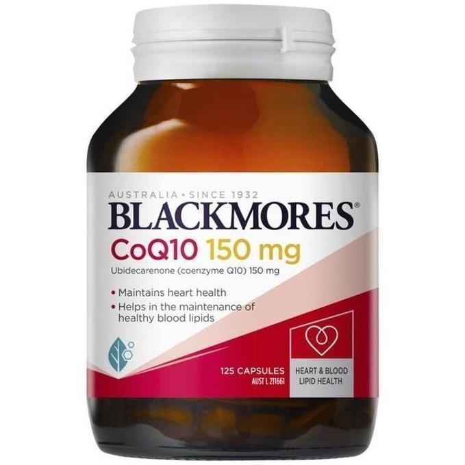 NEW BLACKMORES COQ10 150MG 125 CAPSULES EXCLUSIVE SIZE ORI